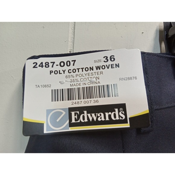 Edwards Poly Cotton Woven Men'S Navy Shorts (Size 36) Nwt - Picture 5 of 12